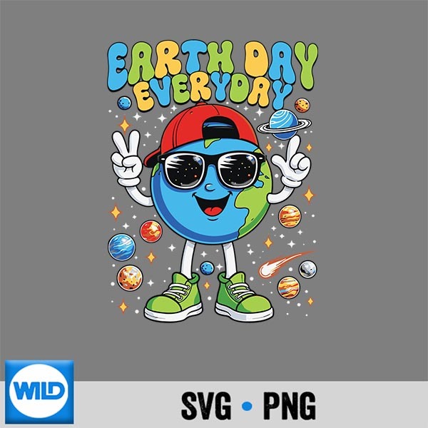 Happy Earth Day 2026 Save The Planet Earth Day Everyday Design for Cricut PNG 1 Happy Earth Day 2026 Save The Planet Earth Day Everyday Design for Cricut PNG
