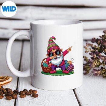 HappyEasterDayGnomeHugEasterEggsGirlmug