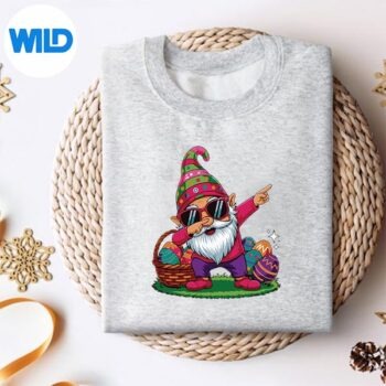 HappyEasterDayGnomeHugEasterEggsGirlsweater