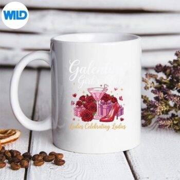 HappyGalentineDayGirlsClubLadiesCelebratingmug