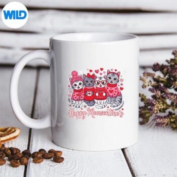 HappyMeowentinesValentineCatLoversmug