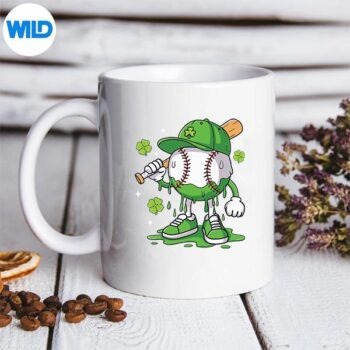 Happy St Patricks Day Baseball Ice Cream Drip SVG PNG Digital Download 5 HappyStPatricksDayBaseballIceCreamDripmug