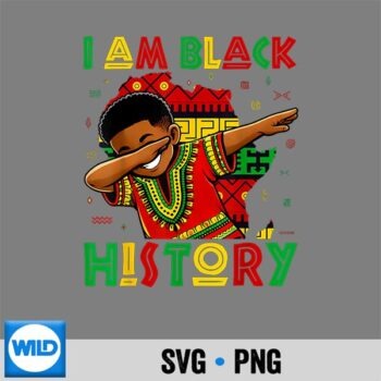 I Am Black History African American Black History Month SVG PNG Digital Design PNG