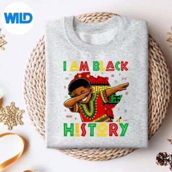 Alternative view of I Am Black History African American Black History Month SVG PNG Digital Design PNG