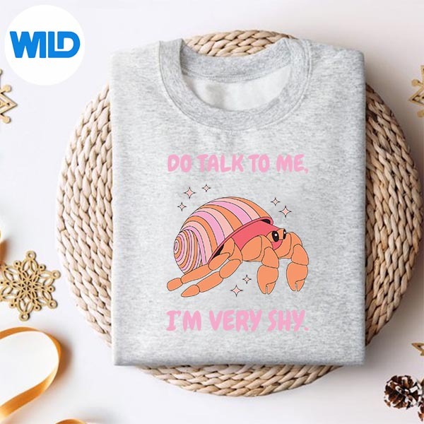 Im Very Shy Hermit Crab Vector Design 2 Im Very Shy Hermit Crab Vector Design - Image 2