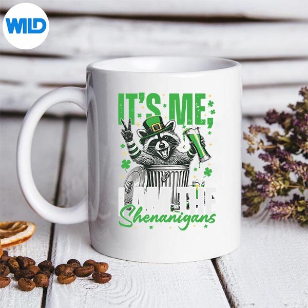 Its Me Im The Shenanigans Raccoon St Patricks Day Cut File PNG 3 Its Me Im The Shenanigans Raccoon St Patricks Day Cut File PNG - Image 3