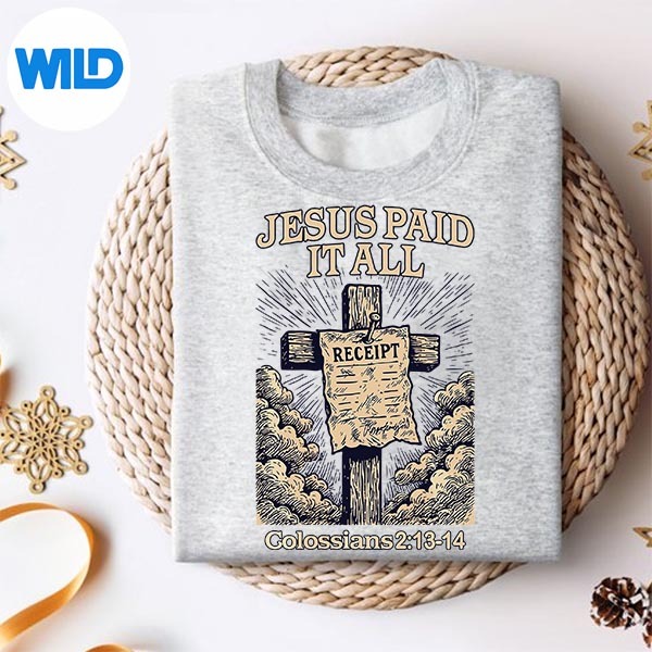 Jesus Paid It All Colossians 21314 SVG PNG Digital Download 2 Jesus Paid It All Colossians 21314 SVG PNG Digital Download - Image 2