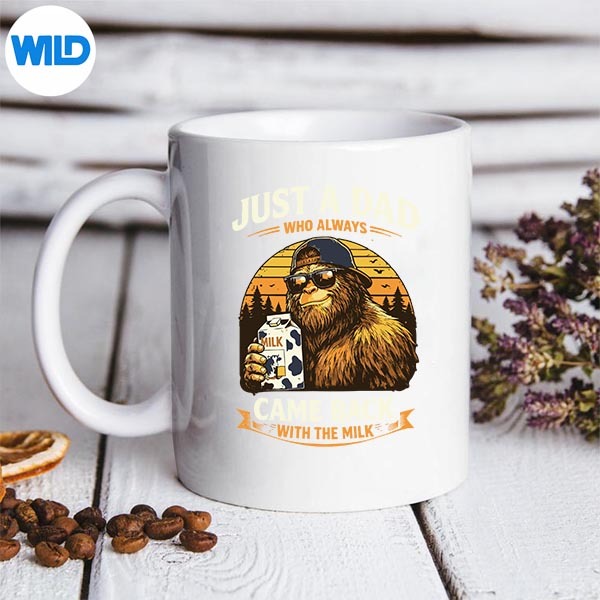 Just A Dad Who Always Came Back With The Milk Bigfoot Papa SVG PNG Digital Download 3 Just A Dad Who Always Came Back With The Milk Bigfoot Papa SVG PNG Digital Download - Image 3