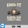 KindaFitSortaFatFeralGymRaccoonWeightliftingWorkout