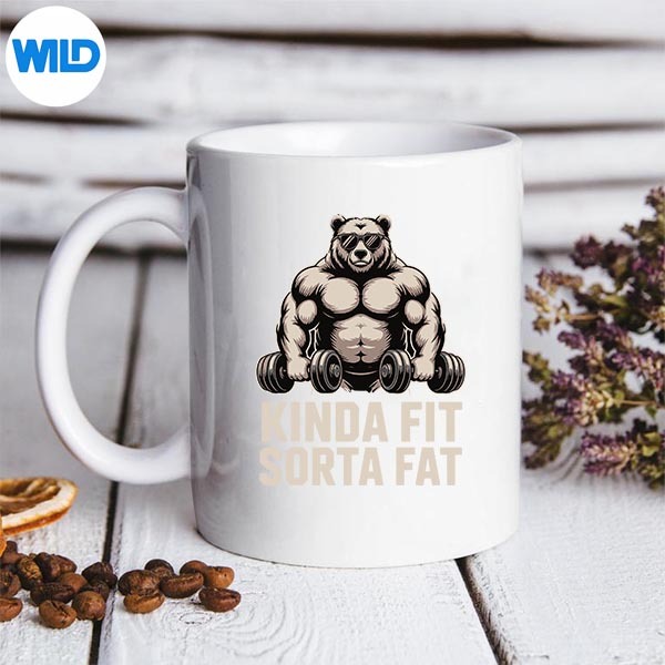 Kinda Fit Sorta Fat Gym Panda Workout Weightlifting PNG SVG for Cricut 3 Kinda Fit Sorta Fat Gym Panda Workout Weightlifting PNG SVG for Cricut - Image 3