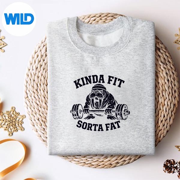 Kinda Fit Sorta Fat Gym Workout Weightlifting Humor Cut File 2 Kinda Fit Sorta Fat Gym Workout Weightlifting Humor Cut File - Image 2