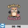 Kinda Fit Sorta Fat Kawaii Hamster Barbell Donut Cut File 6 KindaFitSortaFatKawaiiHamsterBarbellDonut