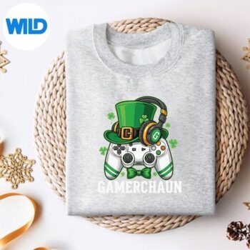 LeprechaunStPatricksDayGameControllerGamersweater