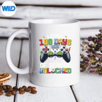 Level100DaysOfSchoolUnlockedGaming100thDaymug