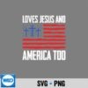 LovesJesusAndAmericaToo4thOfJulyIndependence