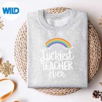 Luckiest Teacher Ever St Patricks Day SVG PNG Cut File 4 LuckiestTeacherEverStPatricksDaysweater