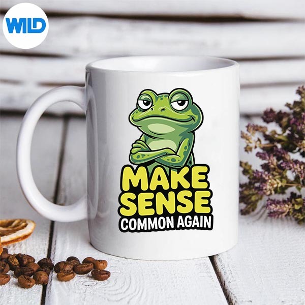 Make Sense Common Again Frog Sarcastic Witty Humor Triblend Digital Design 3 Make Sense Common Again Frog Sarcastic Witty Humor Triblend Digital Design - Image 3