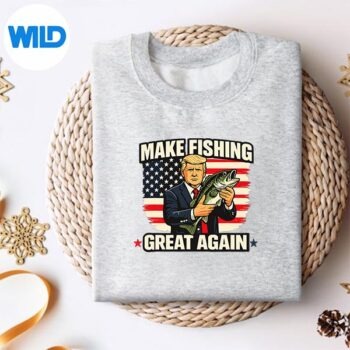 Alternative view of Making Fishing Great Make Fishing Lover Fisherman Angler SVG PNG PNG
