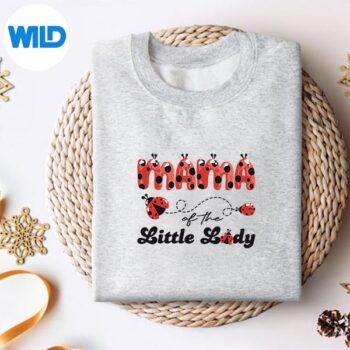 Alternative view of Mama Of The Little Lady Girl Ladybug Lover Digital Design PNG
