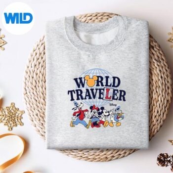MickeyAndFriendsWorldTravelersweater