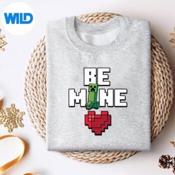MinecraftValentinesDayCreeperBeMineHeartSmallsweater