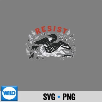 Minnesota Loon Resistance Rebel Loon Ice Digital Design