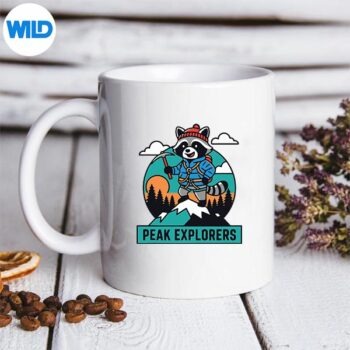 MountainExplorerRaccoonHikingAdventuremug
