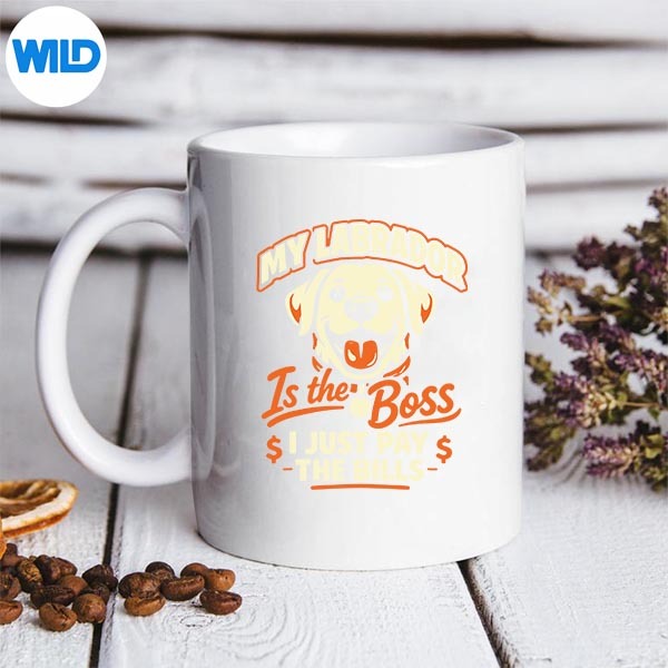 My Labrador Is The Boss I Just Pay Bills Silhouette SVG PNG 3 My Labrador Is The Boss I Just Pay Bills Silhouette SVG PNG - Image 3