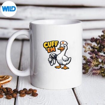 NurseGooseCuffEmBpMedicalHumormug