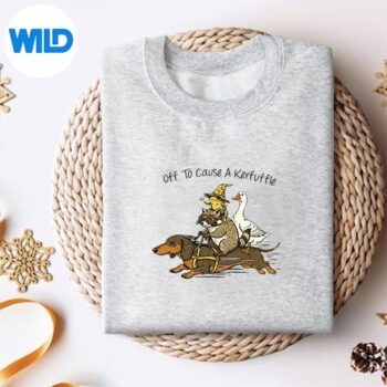 Alternative view of Off To Cause A Kerfuffle Animal Squad SVG PNG Cut File