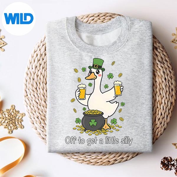 Off To Get Little Silly Irish Goose Beer Drinking Shamrock SVG Cut File PNG 2 Off To Get Little Silly Irish Goose Beer Drinking Shamrock SVG Cut File PNG - Image 2