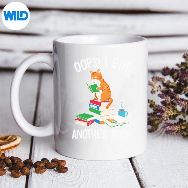 Oops I Got Another Book Cat Reader SVG PNG Digital Download PNG 3 Oops I Got Another Book Cat Reader SVG PNG Digital Download PNG - Image 3