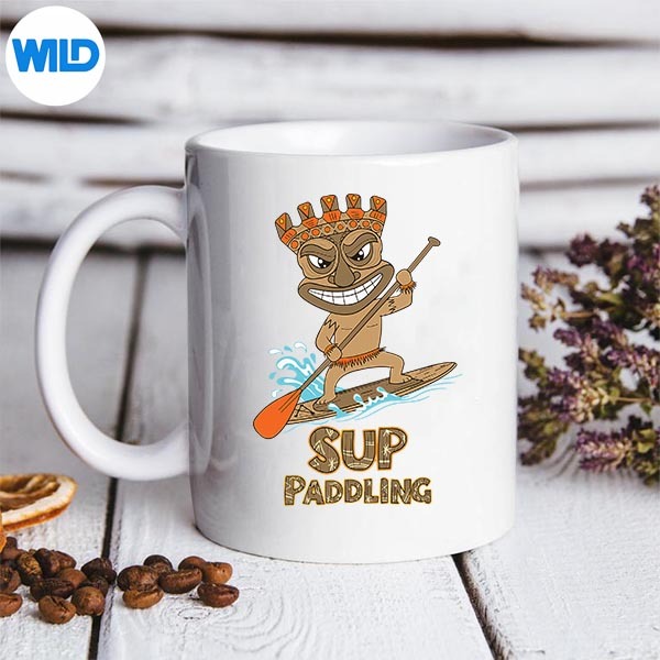 Paddleboarding Hawaiian Tiki Standup Paddling SVG PNG Download 3 Paddleboarding Hawaiian Tiki Standup Paddling SVG PNG Download - Image 3
