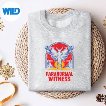 Alternative view of Paranormal Witness Mothman Cryptid Horror Scene PNG SVG for Cricut
