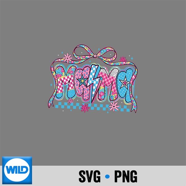 Pink Patterned Mama Mommothers Day Vector Design 1 Pink Patterned Mama Mommothers Day Vector Design