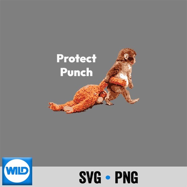 Protect Baby Monkey Punch Vintage PNG SVG for Cricut 1 Protect Baby Monkey Punch Vintage PNG SVG for Cricut