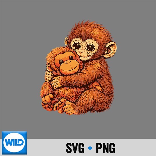 Punch Monkey Cute Baby Animal Digital Download 1 Punch Monkey Cute Baby Animal Digital Download