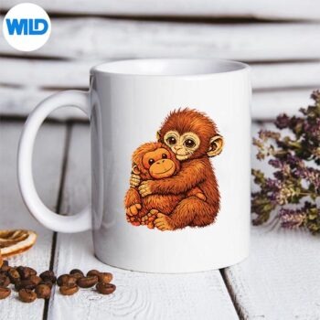 Punch Monkey Cute Baby Animal Digital Download 5 PunchMonkeyCuteBabyAnimalmug