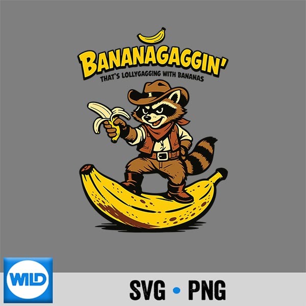 Racoon Cow Western Life Banana Howdy Bananagaggin SVG PNG Cut File 1 Racoon Cow Western Life Banana Howdy Bananagaggin SVG PNG Cut File