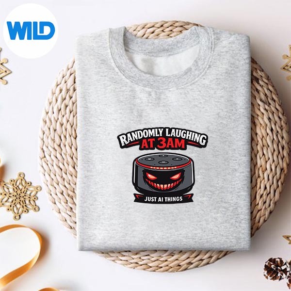 Randomly Laughing At 3am Creepy Smart Speaker Ai Humor Digital Download 2 Randomly Laughing At 3am Creepy Smart Speaker Ai Humor Digital Download - Image 2