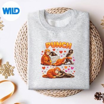 Retro Cute Monkey Punch Ultimately I Have To Be Brave Viral Digital Design 4 RetroCuteMonkeyPunchUltimatelyIHaveToBeBraveViralsweater