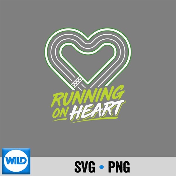 Running On Heart Fitness Lover Heart Condition Health SVG PNG Download 1 Running On Heart Fitness Lover Heart Condition Health SVG PNG Download