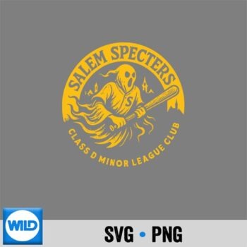 Salem Specters Retro Minor League Baseball PNG SVG for Cricut