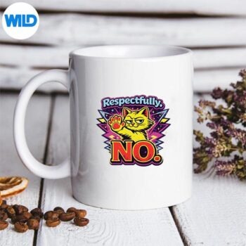 SarcasticCatRespectfullyNoVintagemug