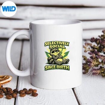 Sarcastic Saying Selectively Social Since Birth PNG SVG for Cricut 5 SarcasticSayingSelectivelySocialSinceBirthmug