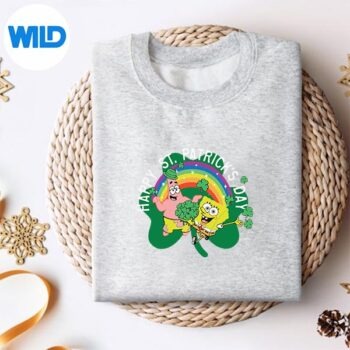 Spongebob Squarepants St Patricks Day Holiday Duo Portrait PNG SVG for Cricut 4 SpongebobSquarepantsStPatricksDayHolidayDuoPortraitsweater