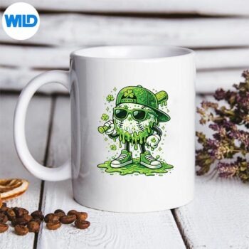 StPatricksDayBaseballIceCreamDripShamrockmug