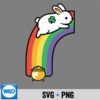 St Patricks Day Bunny Rainbow Gold Pot Lucky Charm SVG PNG Digital Download 7 StPatricksDayBunnyRainbowGoldPotLuckyCharm