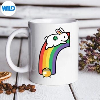 St Patricks Day Bunny Rainbow Gold Pot Lucky Charm SVG PNG Digital Download 5 StPatricksDayBunnyRainbowGoldPotLuckyCharmmug