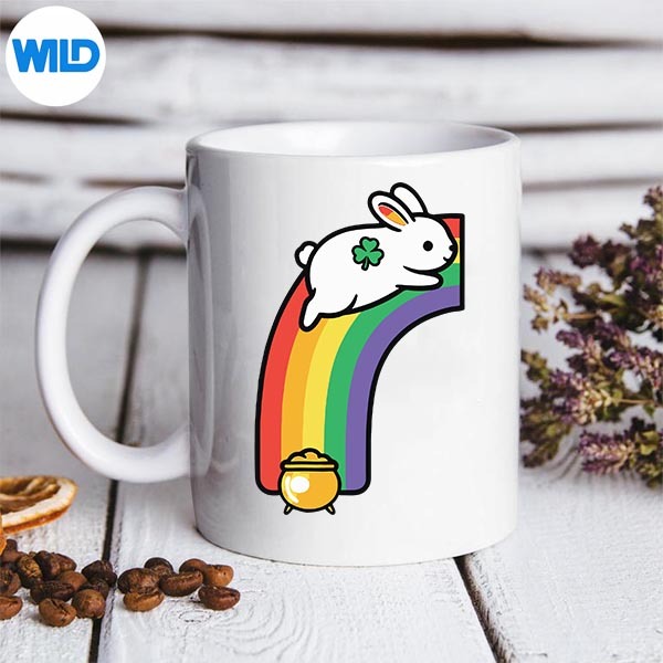 St Patricks Day Bunny Rainbow Gold Pot Lucky Charm SVG PNG Digital Download 3 St Patricks Day Bunny Rainbow Gold Pot Lucky Charm SVG PNG Digital Download - Image 3